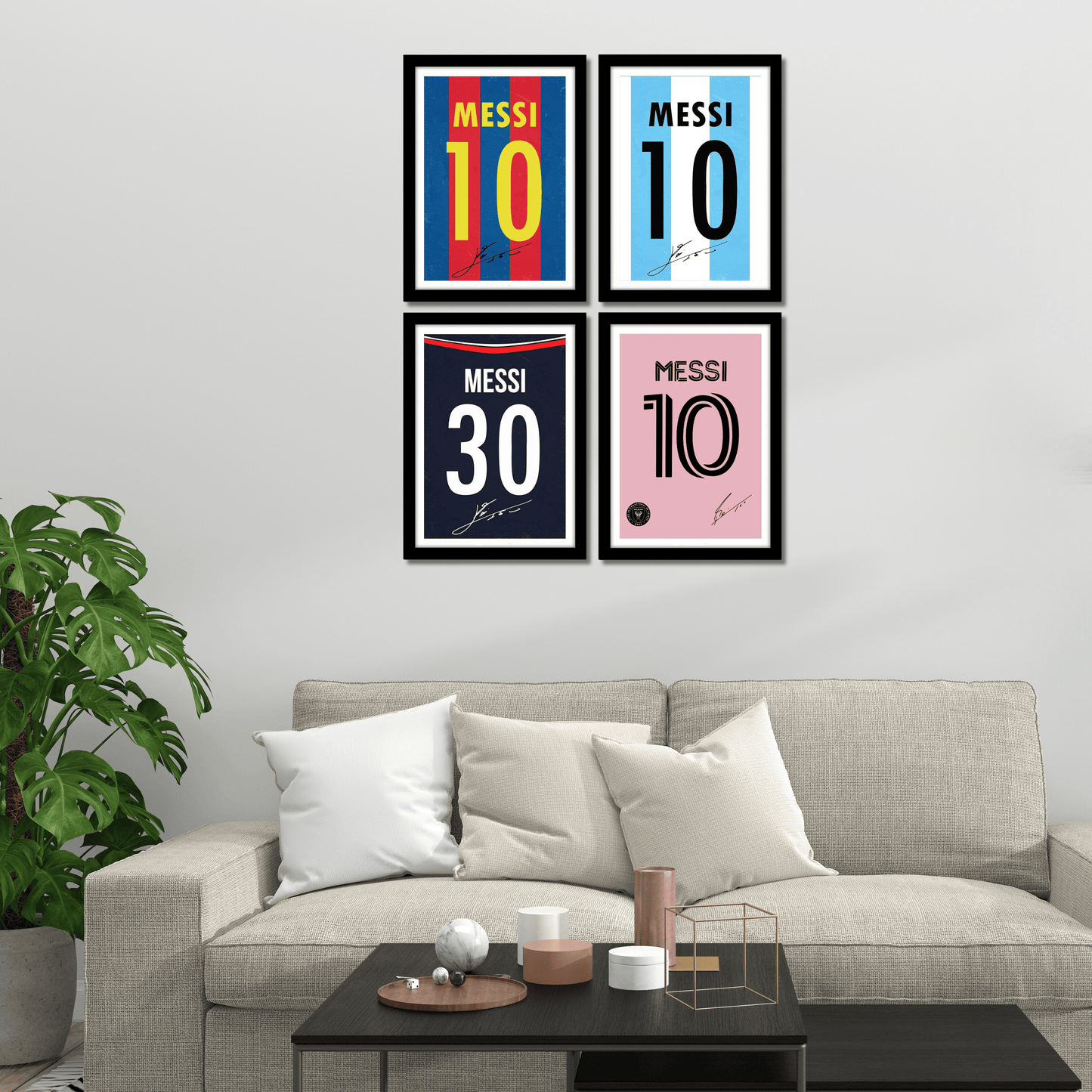 Leonel Messi Jersey (Set Of 4) Artwork