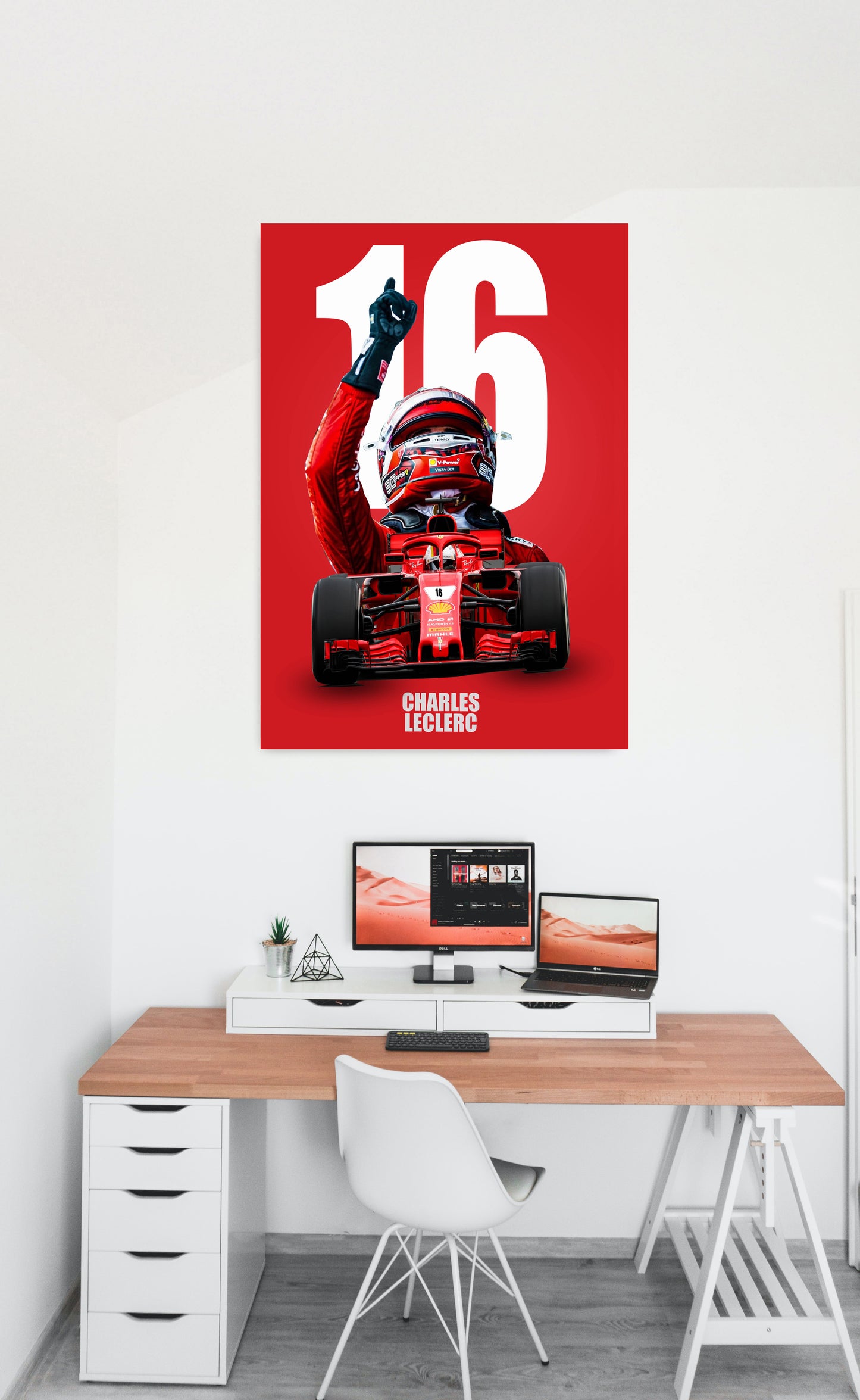 Charles Leclerc Motorsports Art work