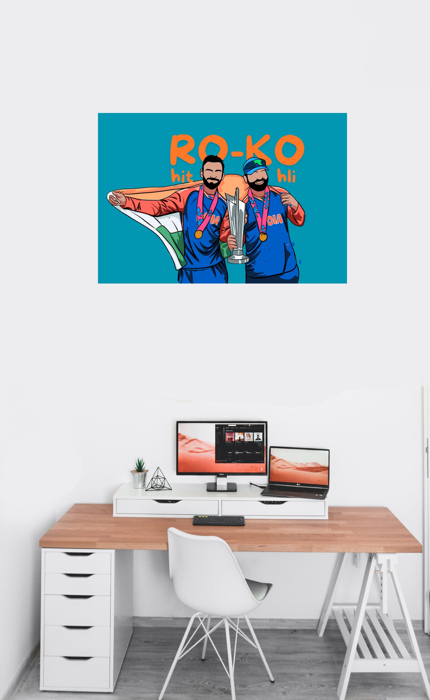 Rohit-Kohli T20 World Cup 2024 Artwork