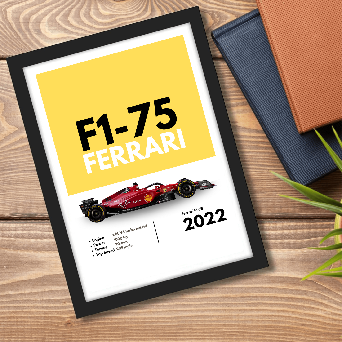 Ferrari F1-75 Supercar Artwork