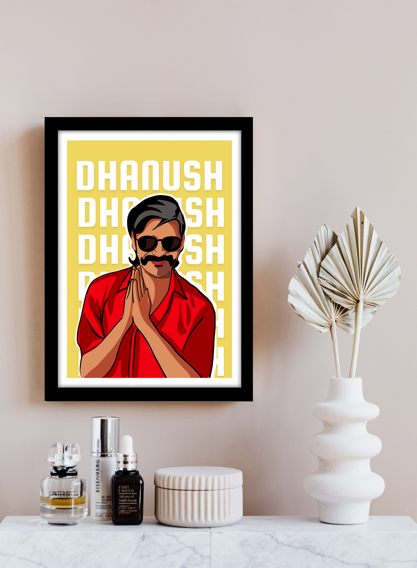 South Superstar Dhanush Artwork