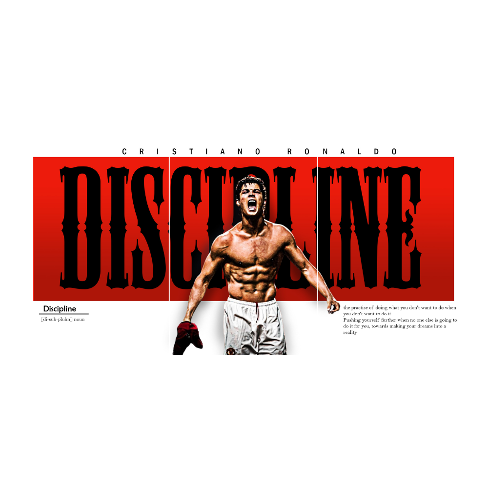 Footballer Cristiano Ronaldo 3 Split Poster Soccer Wall Art For Sports Room Office Bedroom Hostel Gym Gift For Fan Boys Men Wallpaper Stickers