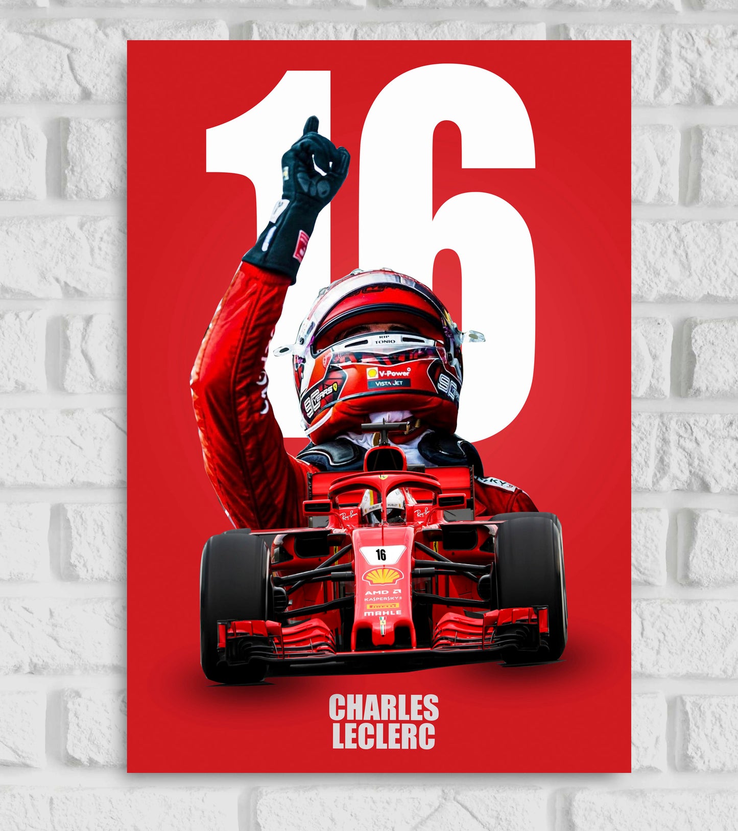 Charles Leclerc Motorsports Art work