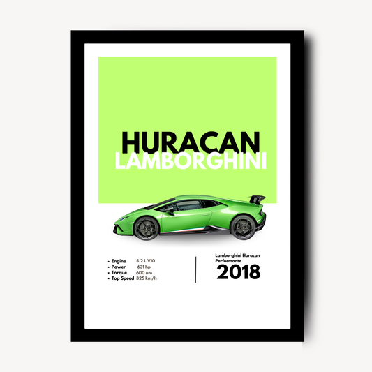 Huracan Lamborghini Supercar Artwork