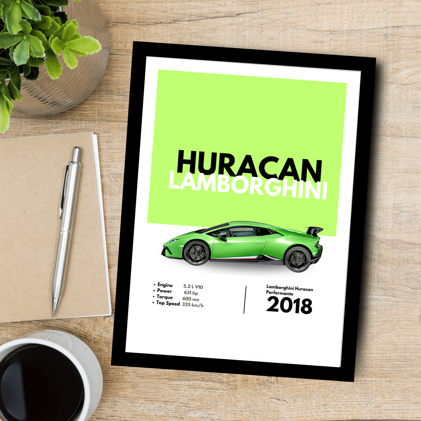 Huracan Lamborghini Supercar Artwork