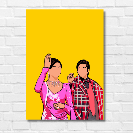 om Shanti om Movie Shahrukh Khan  deepika padukone Poster Frame 