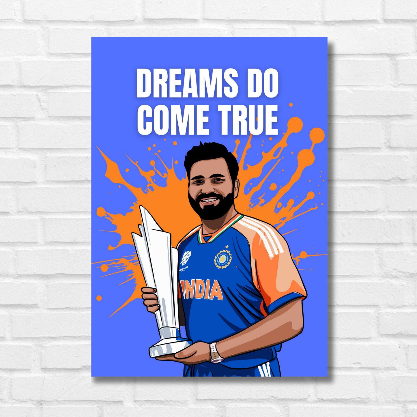 Rohit Sharma Cricket Player Artwork