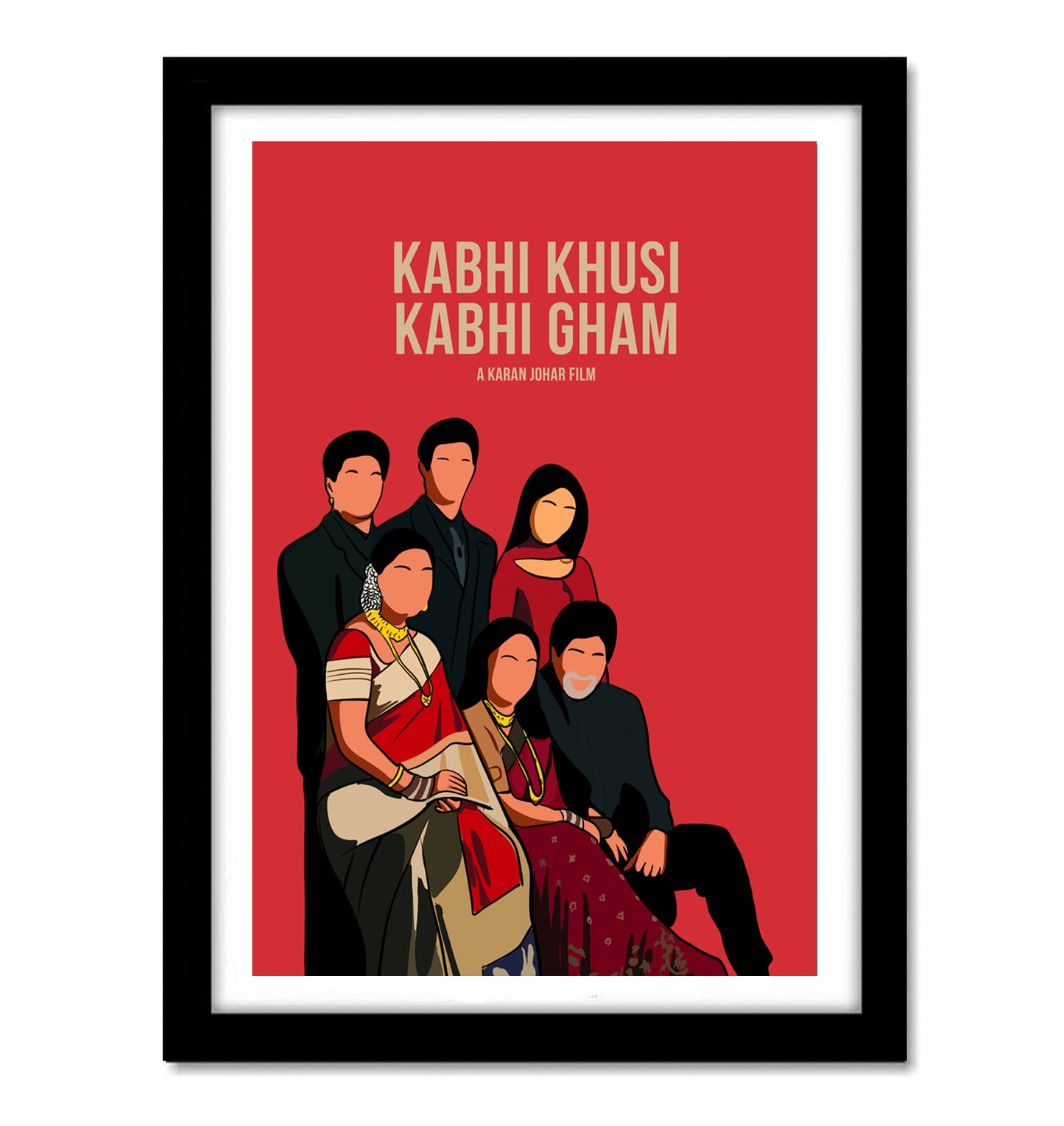 kabhi Khushi Kabhi Gham Movie Art work