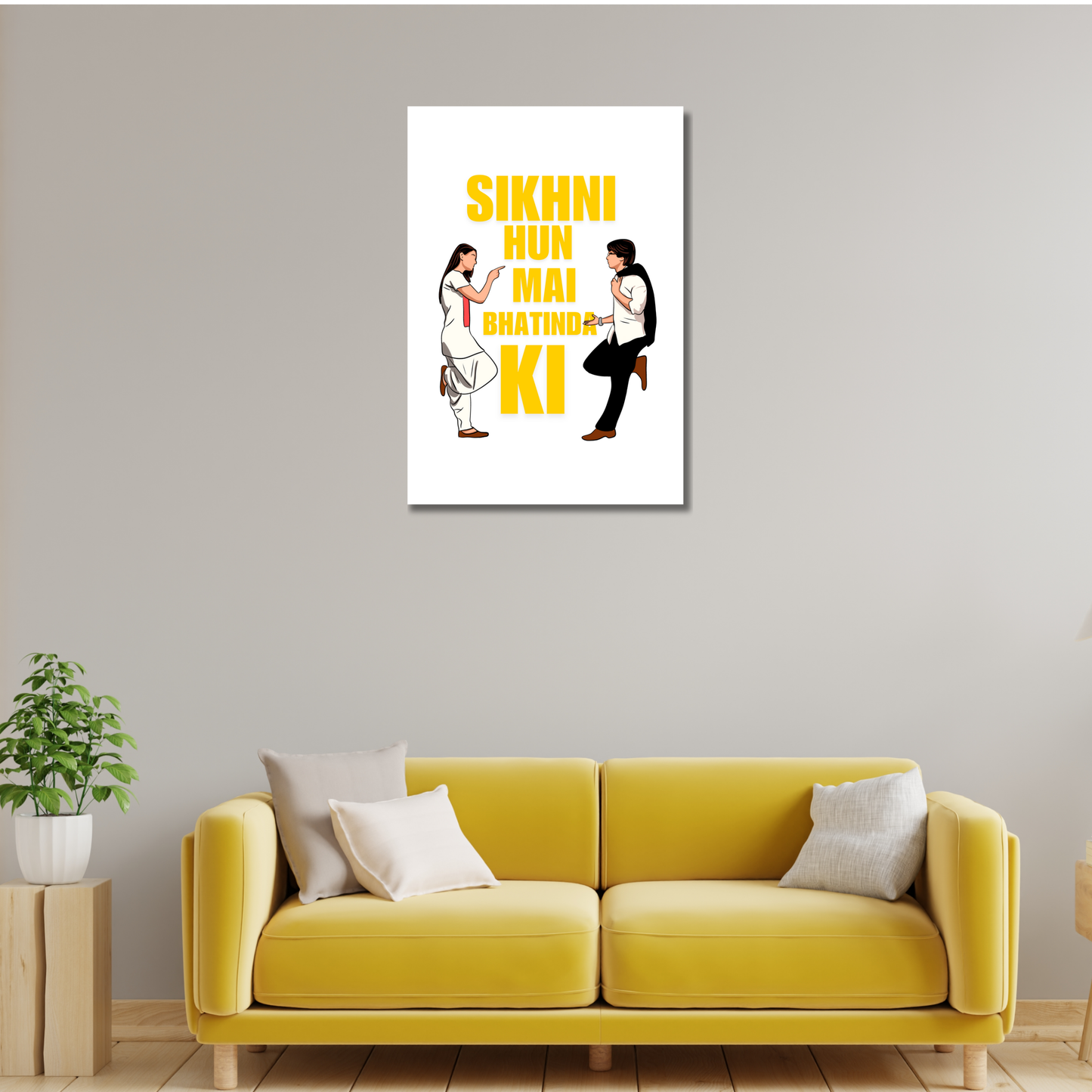 Jab We Met Movie Shahid Kapoor Kareena Artwork Bollywood | Poster | Frame | Canvas