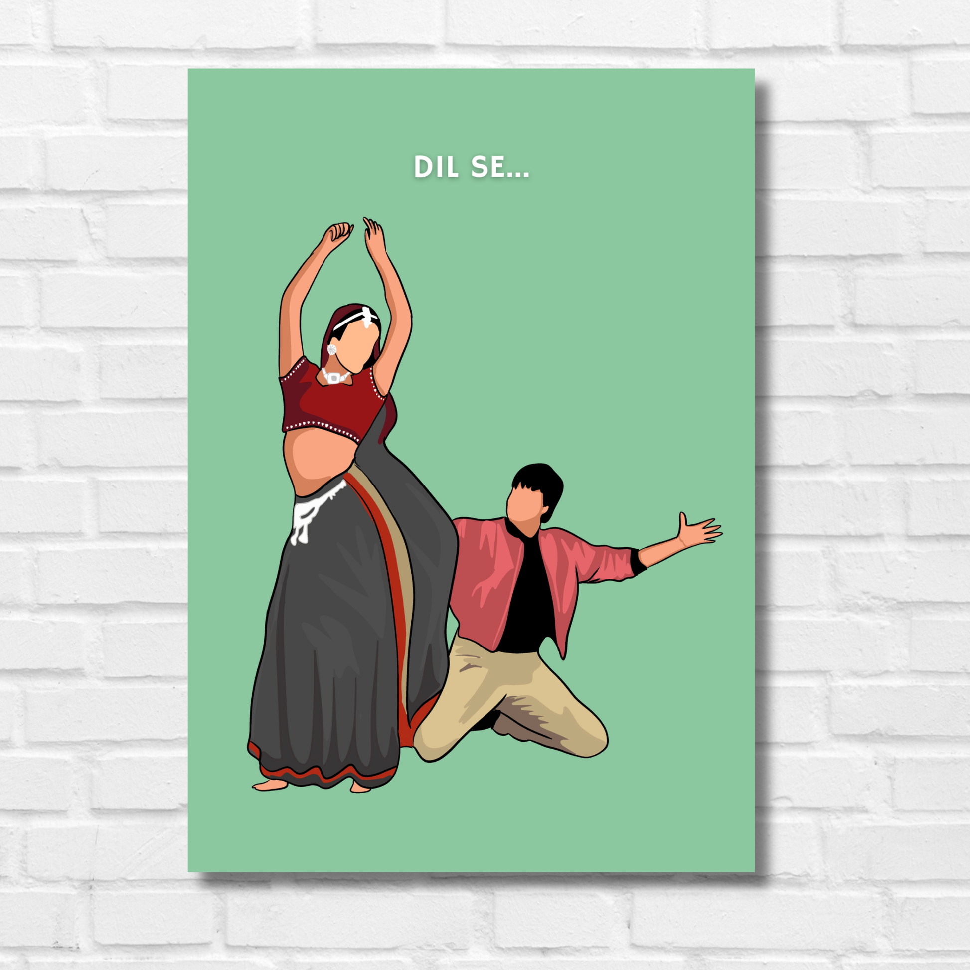DIL SE MOVIE SHAHRUKH KHAN POSTER FRAME 