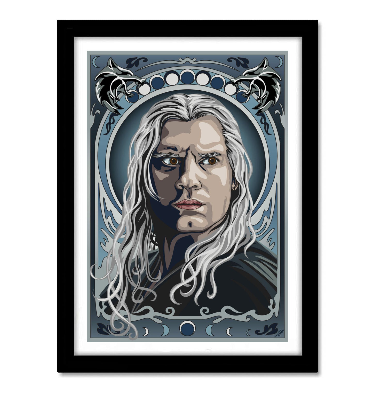 Geralt of Rivia-The Witcher Series Artwork