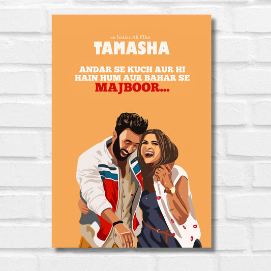 TAMASHA MOVIE POSTER RANBIR KAPOOR DEEPIKA PADUKONE POSTERS IMTIAZ ALI MOVIE POSTER