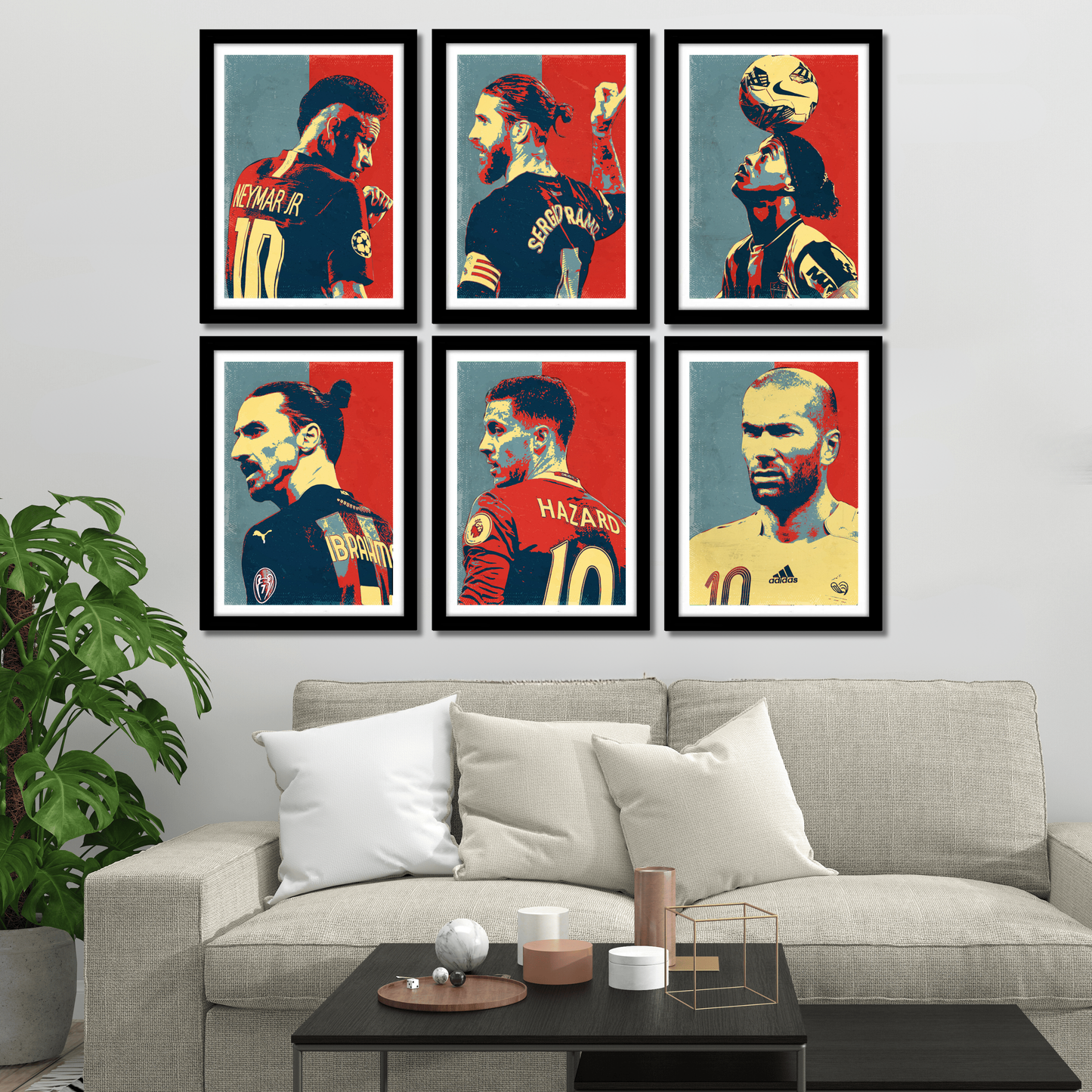 Football Legend's(Set Of 6) Artwork