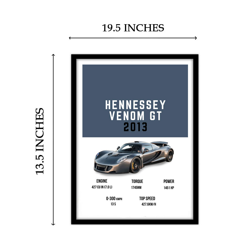 Hennessey Venom Gt Supercar Art work