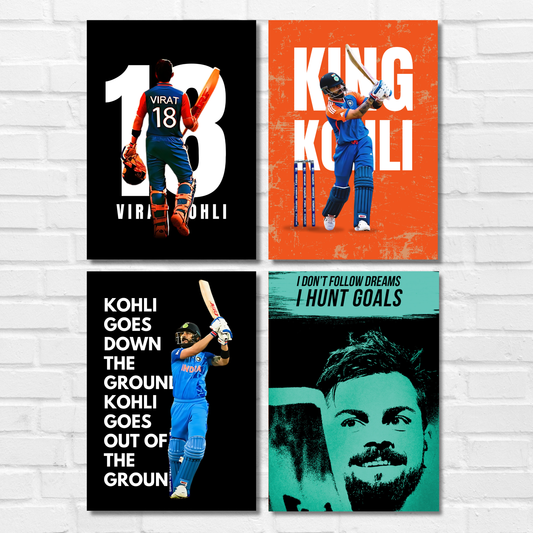 Virat Kohli(Set Of 4) Artwork