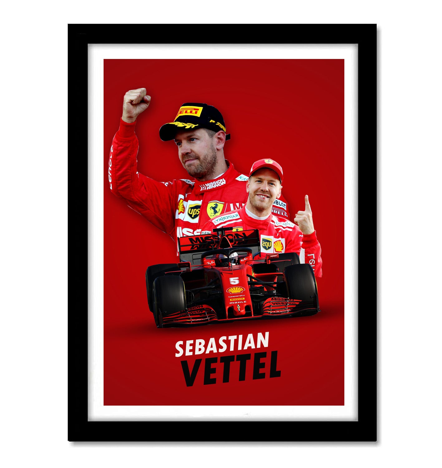 Sebastian Vettel Motorsports Art work