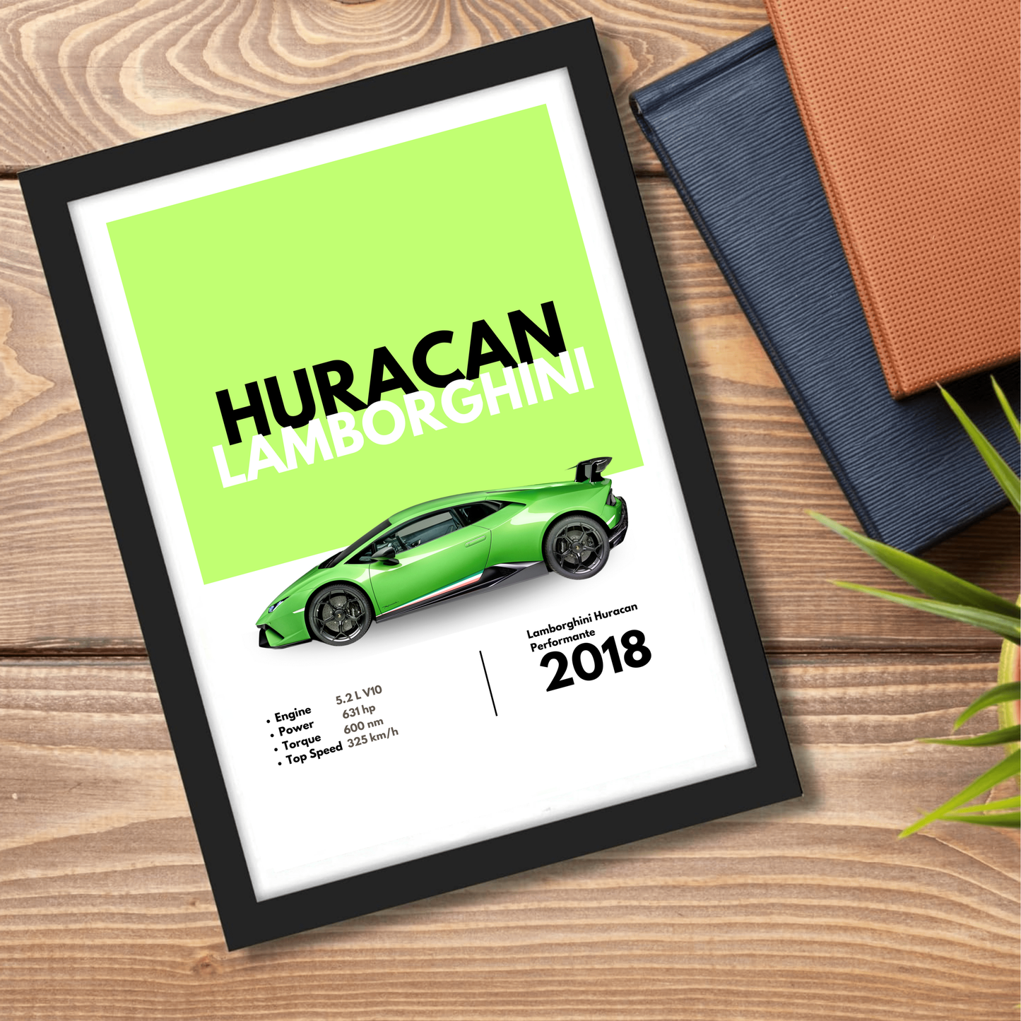 Huracan Lamborghini Supercar Artwork