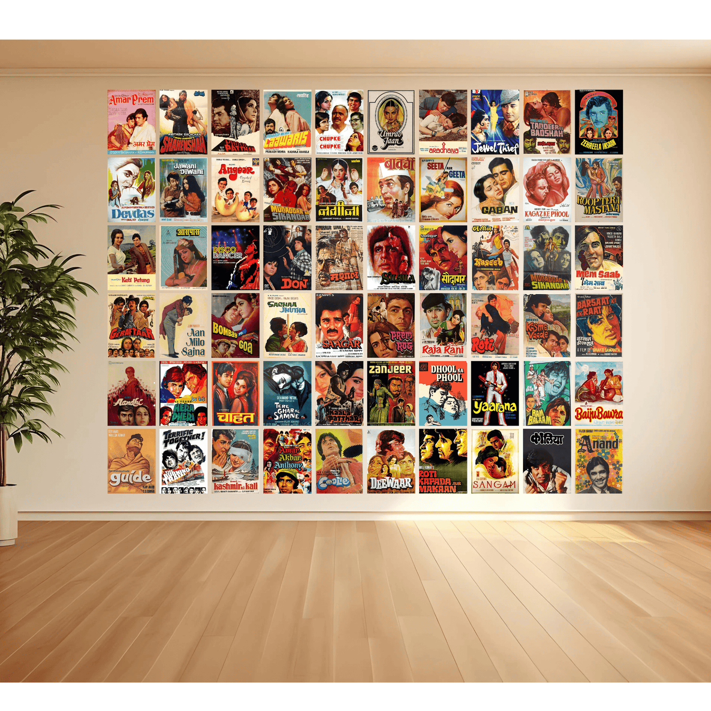 Set of 60 Bollywood Movies Posters A4 A5 A6