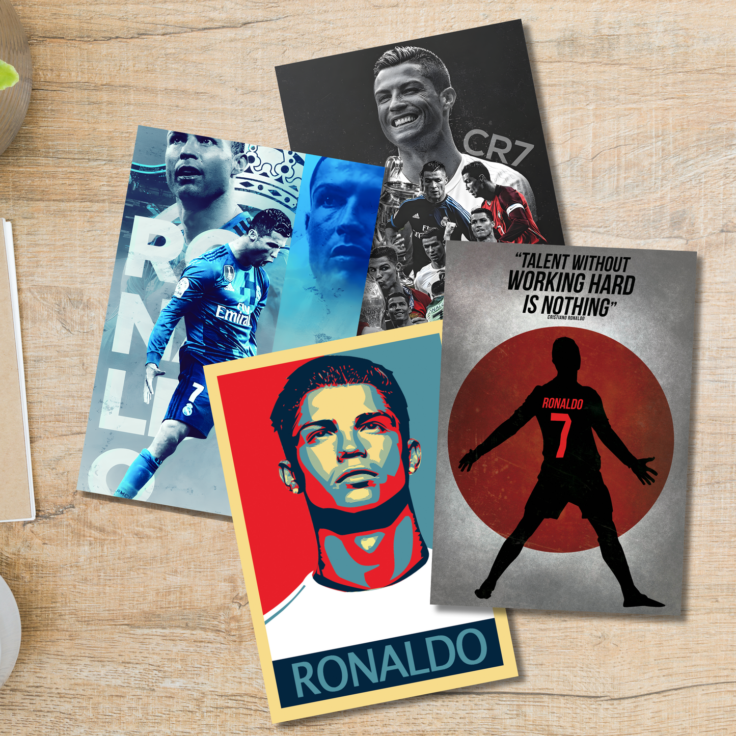 Cristiano Ronaldo(Set Of 4) Football Artwork