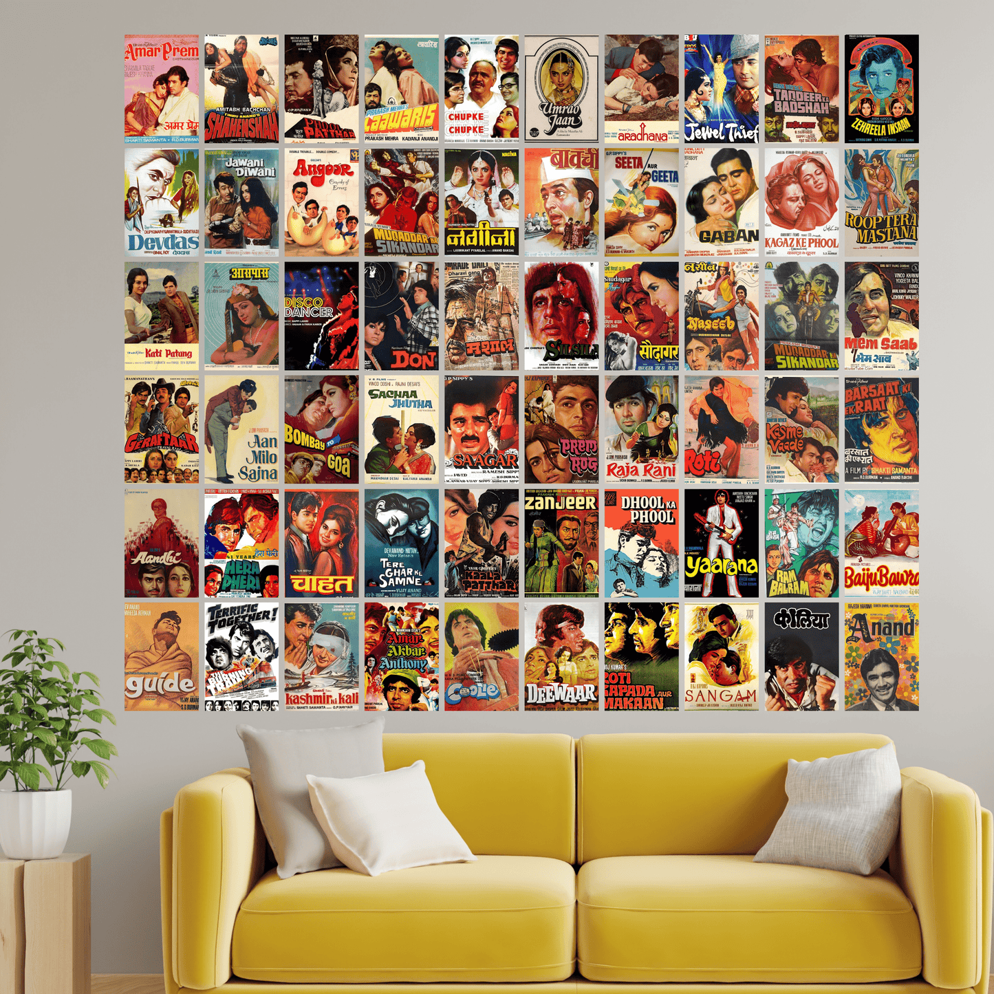 Set of 60 Bollywood Movies Posters A4 A5 A6