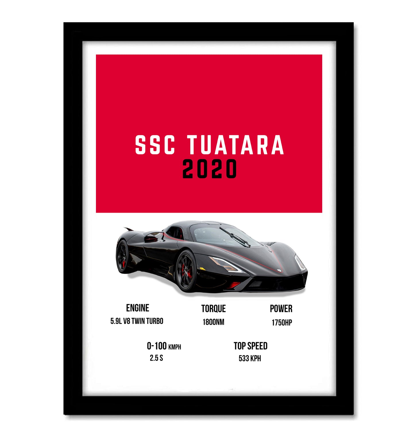 SSC Tuatara Supercars Art work