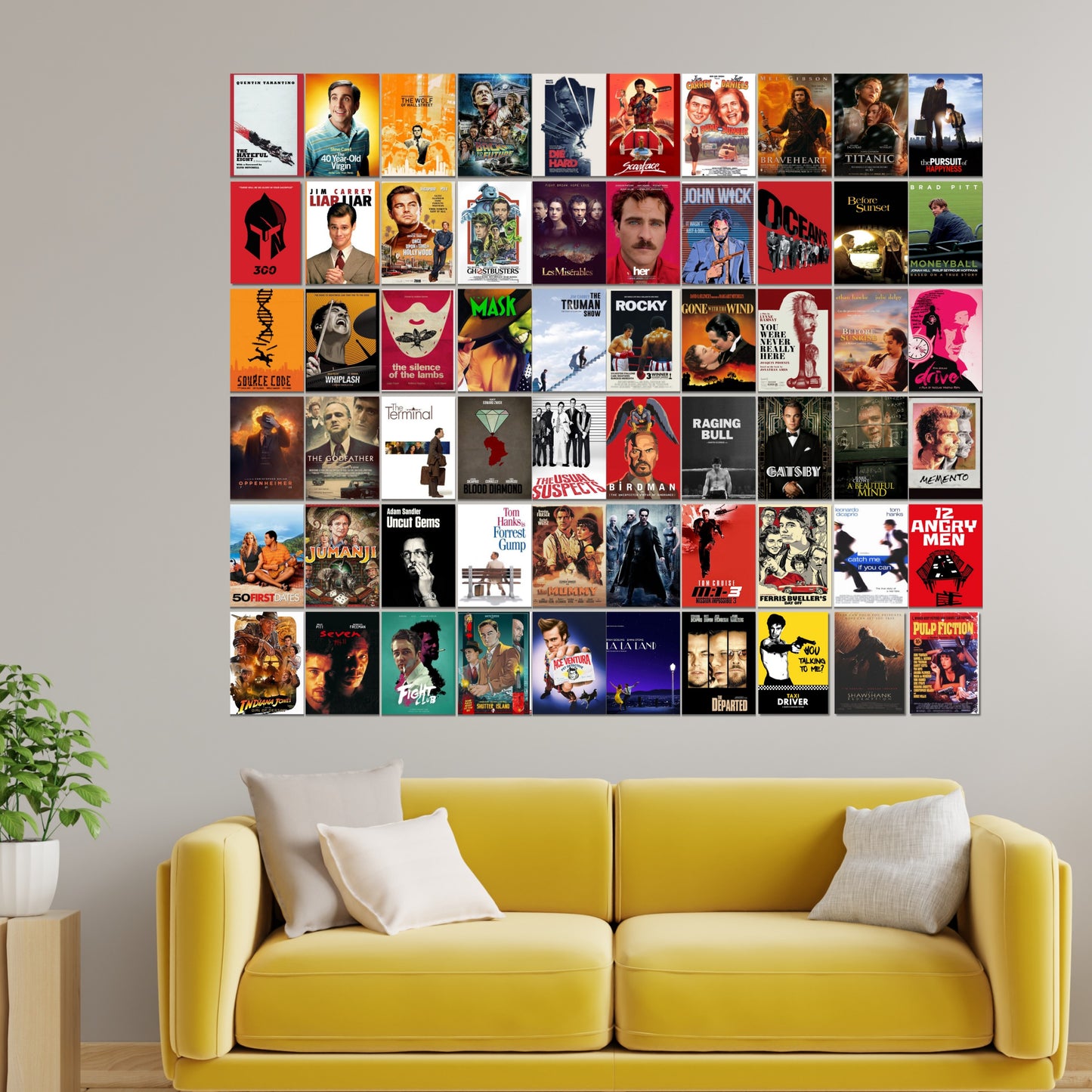 GOOD HOPE Set of 60 Hollywood Movies Posters(4x6 inch) Pop Artwork