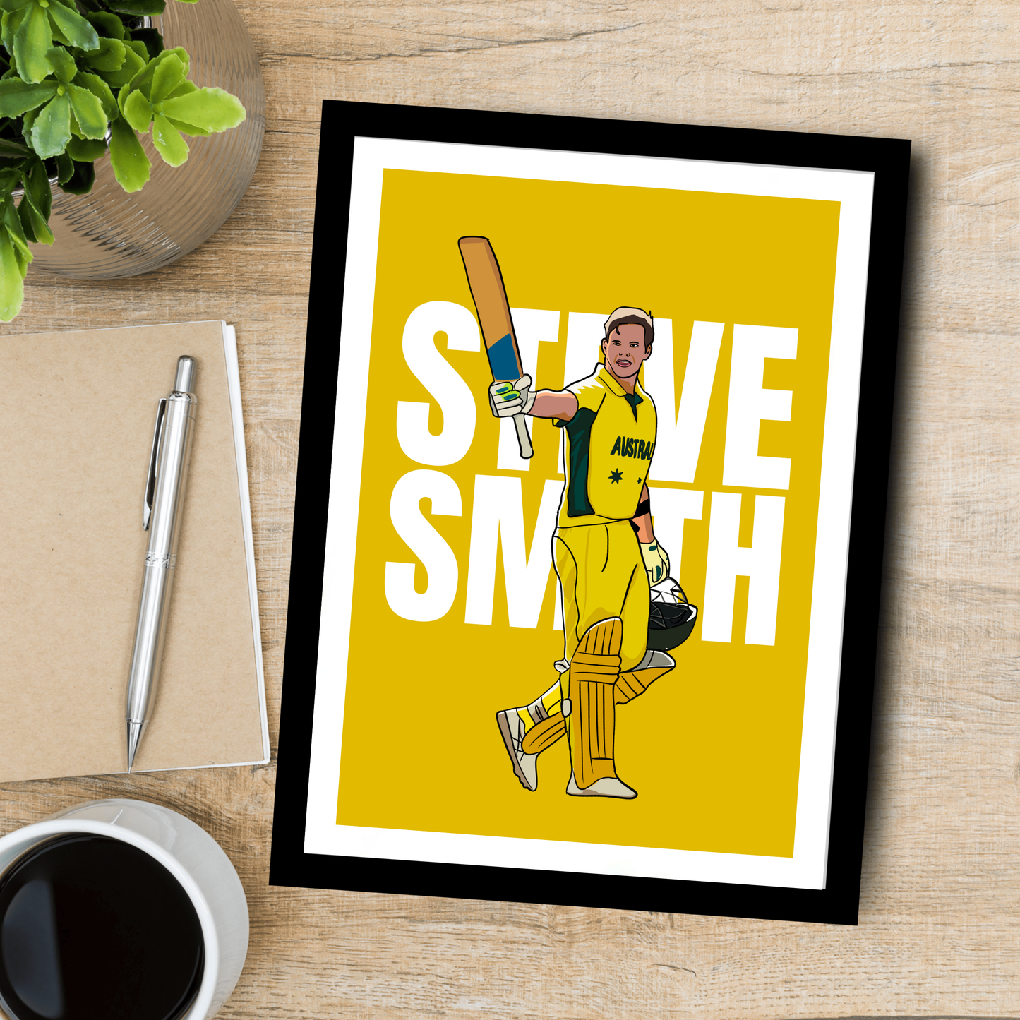 Steve Smith Cricket Player Artwork