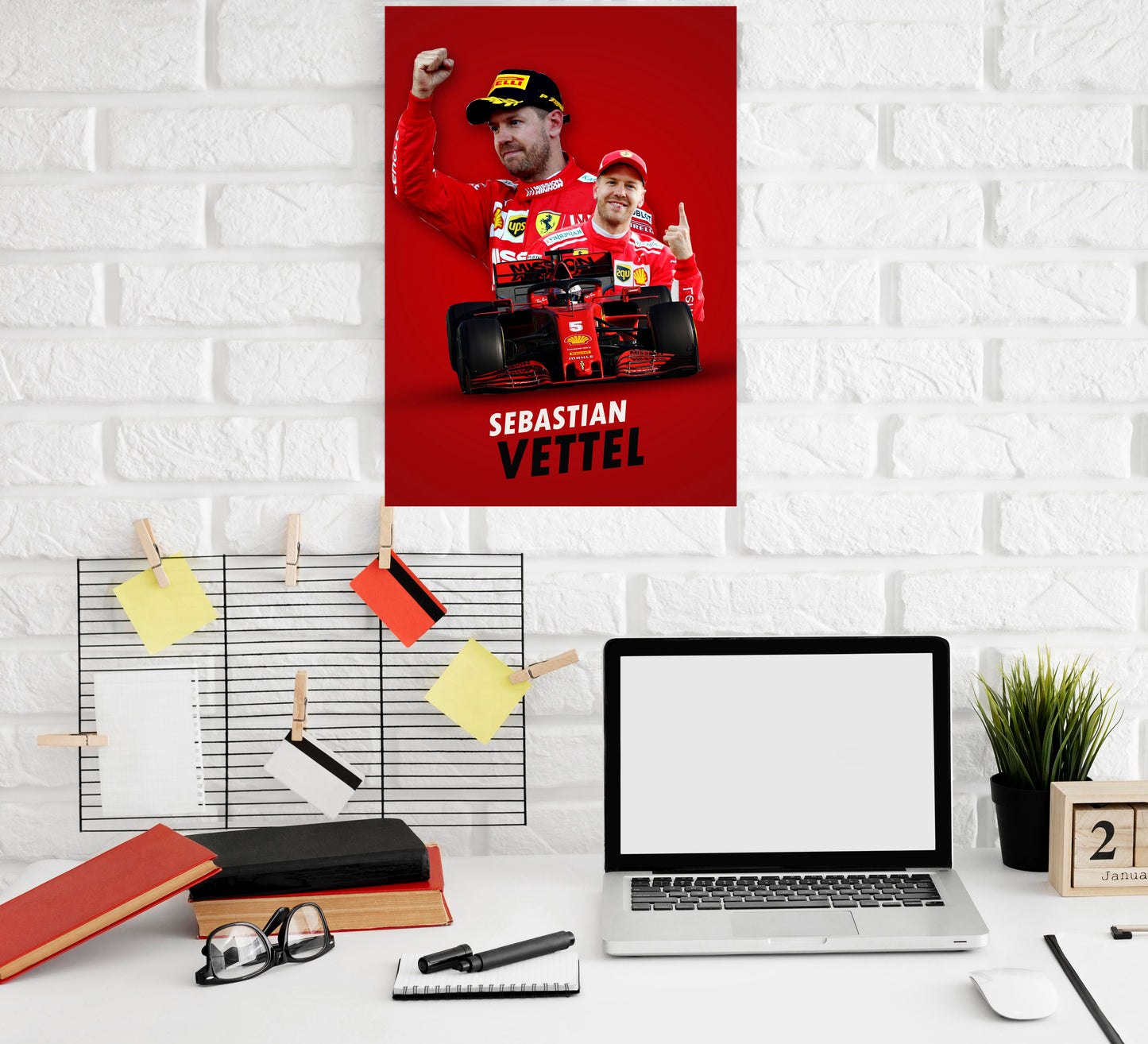 Sebastian Vettel Motorsports Art work