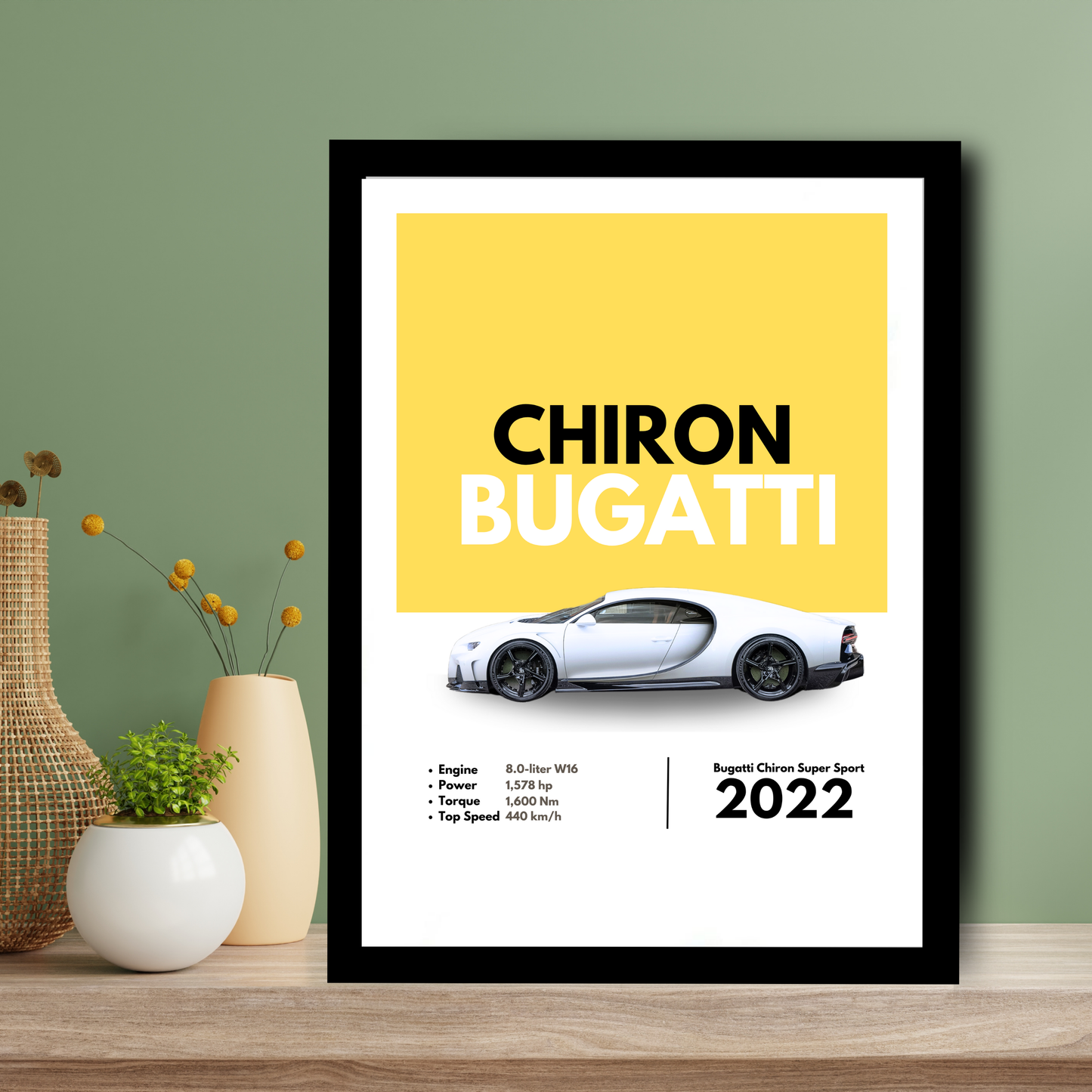 Chiron Buggati Supercar Artwork