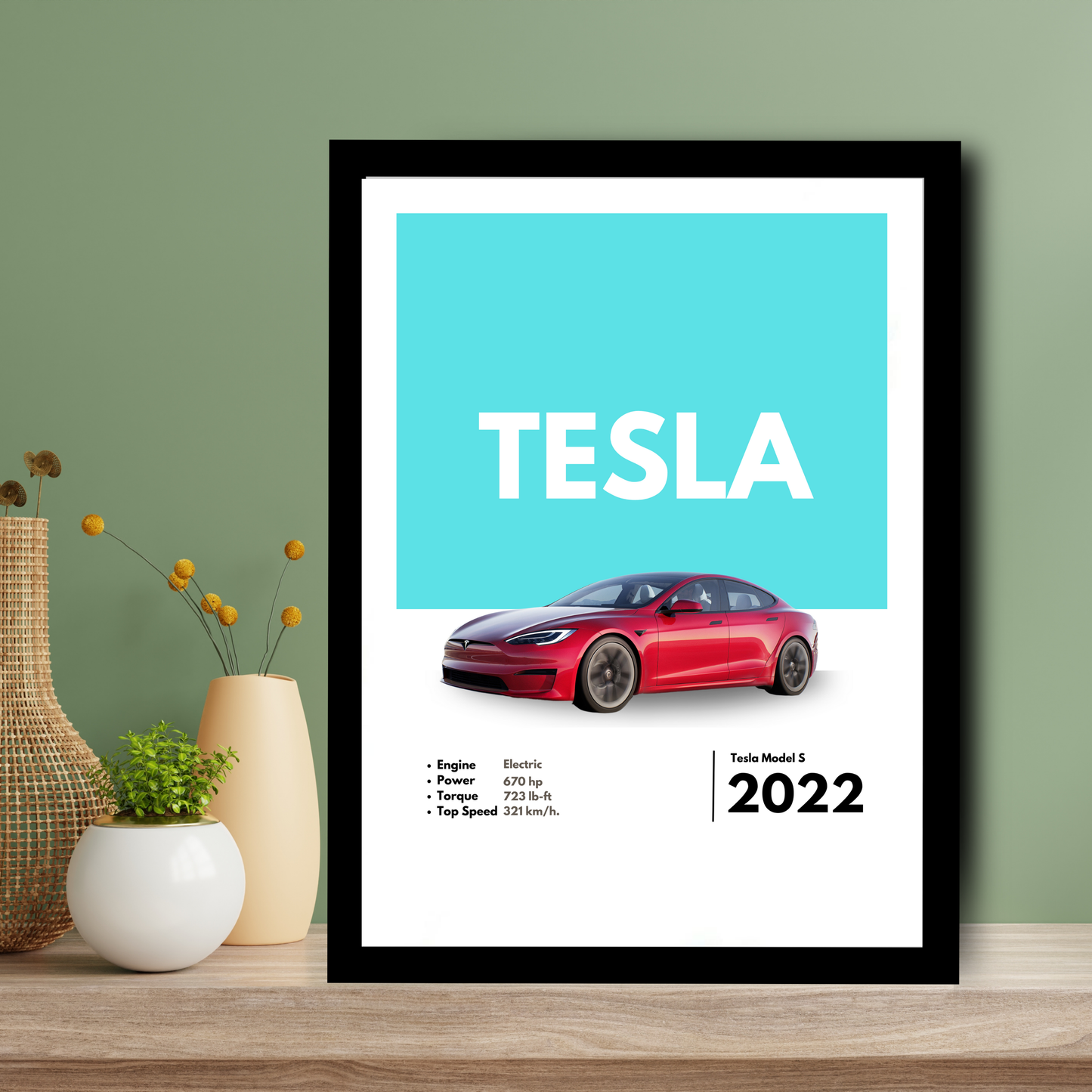 Tesla Supercar Artwork