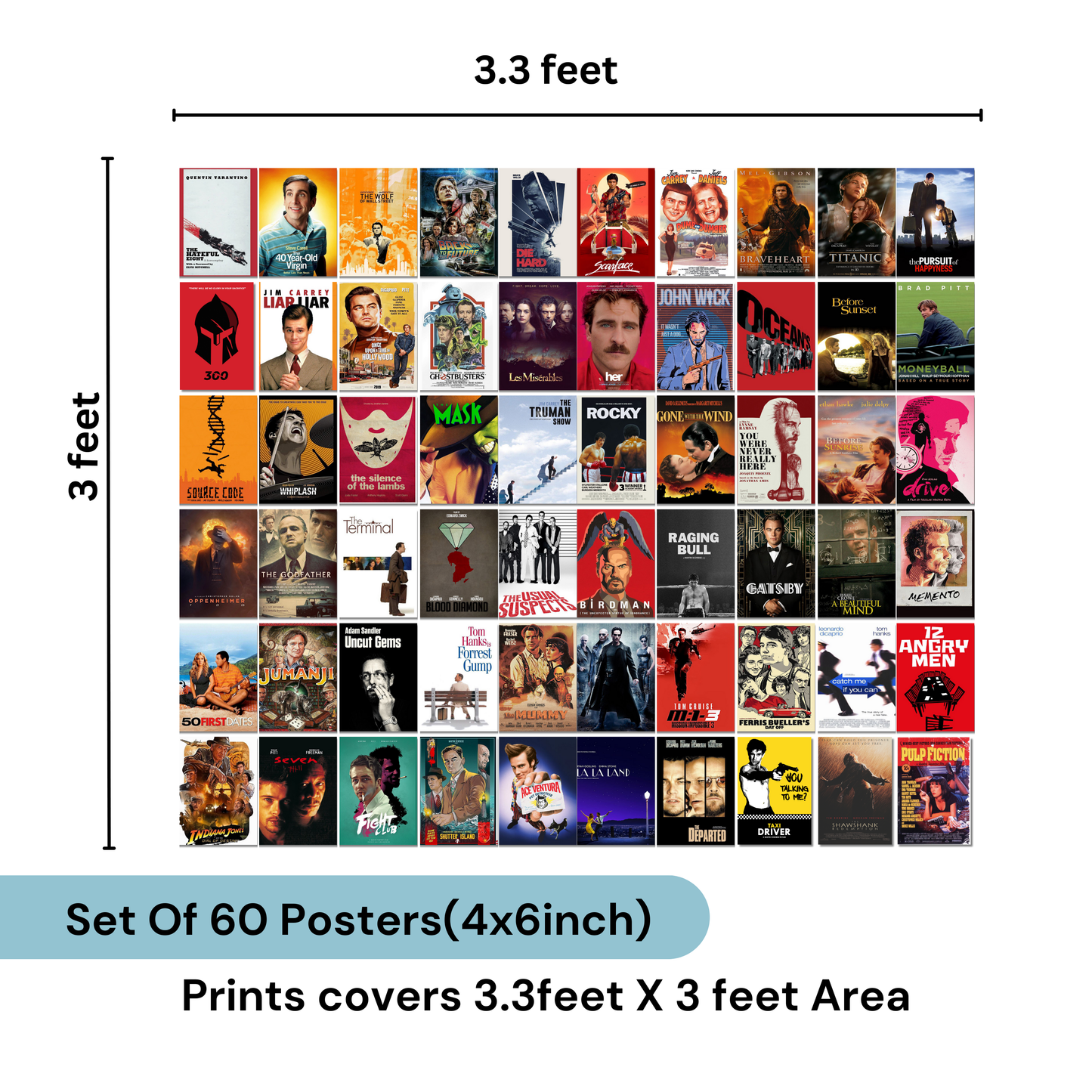 Set of 60 Bollywood Movies Posters A4 A5 A6