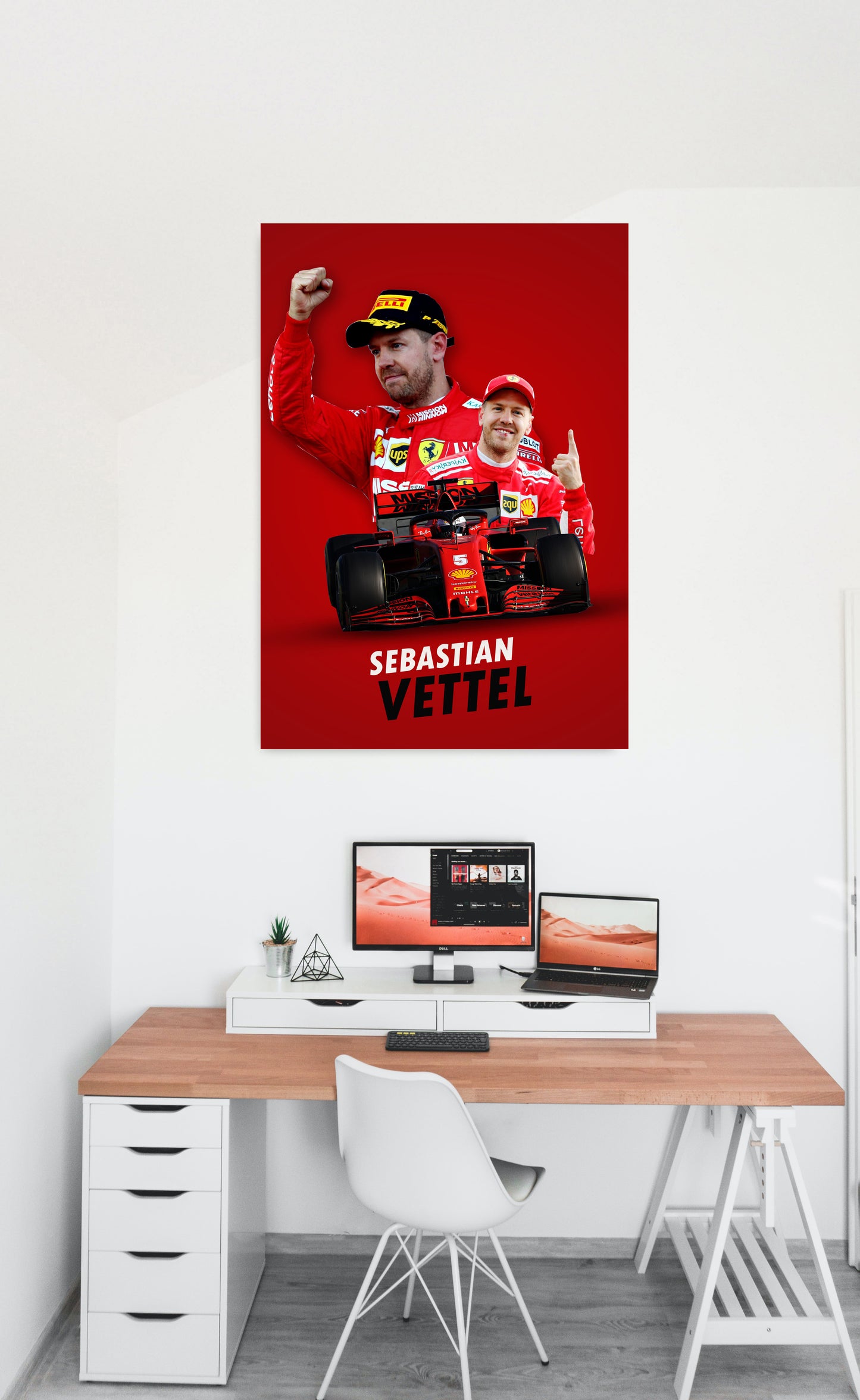 Sebastian Vettel Motorsports Art work