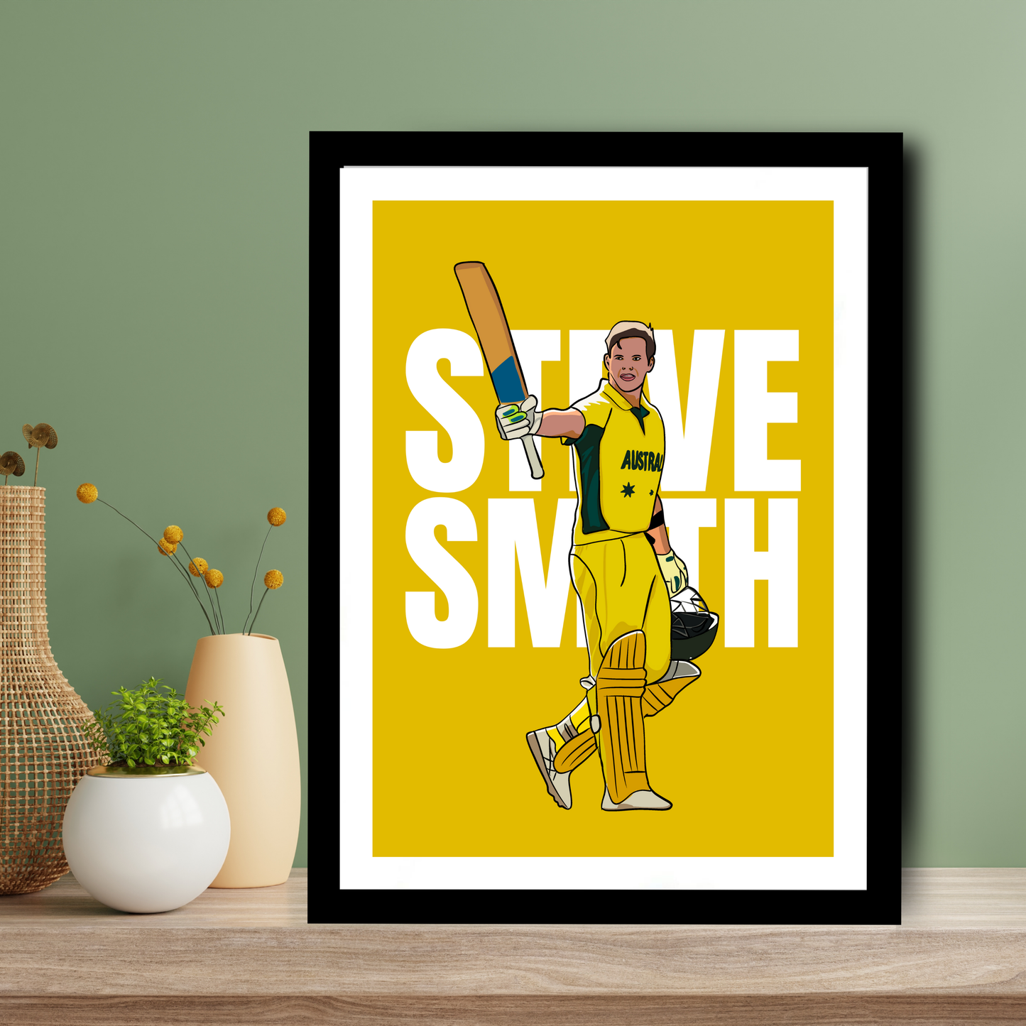 Steve Smith Cricket Player Artwork