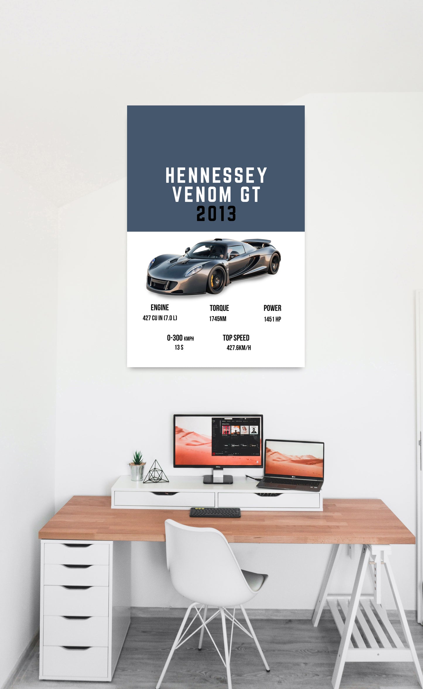 Hennessey Venom Gt Supercar Art work