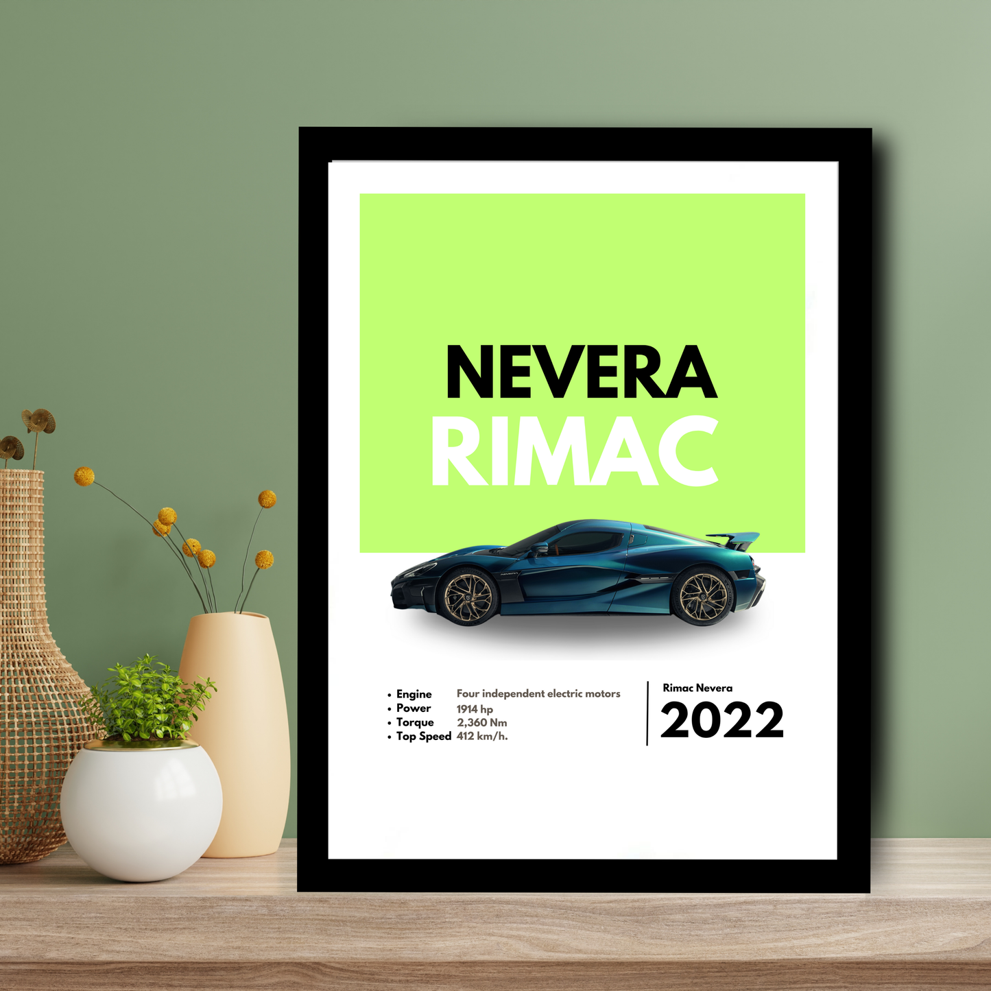 Nevera Rimac Supercar Artwork