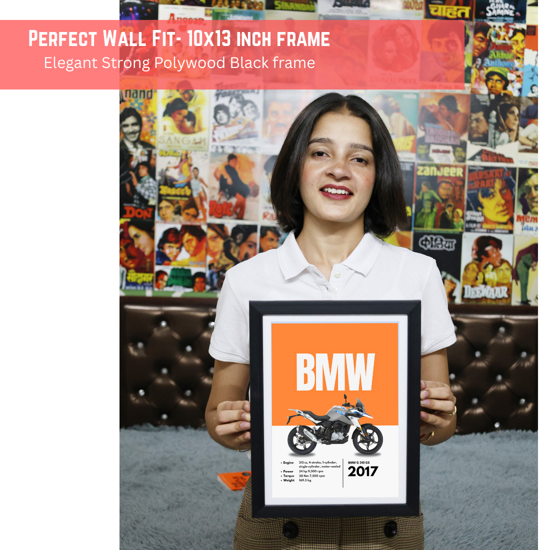 BMW G310S Superbikes Bikes Artwork Poster| Frame |Canvas | Vintage | Classic | Sports