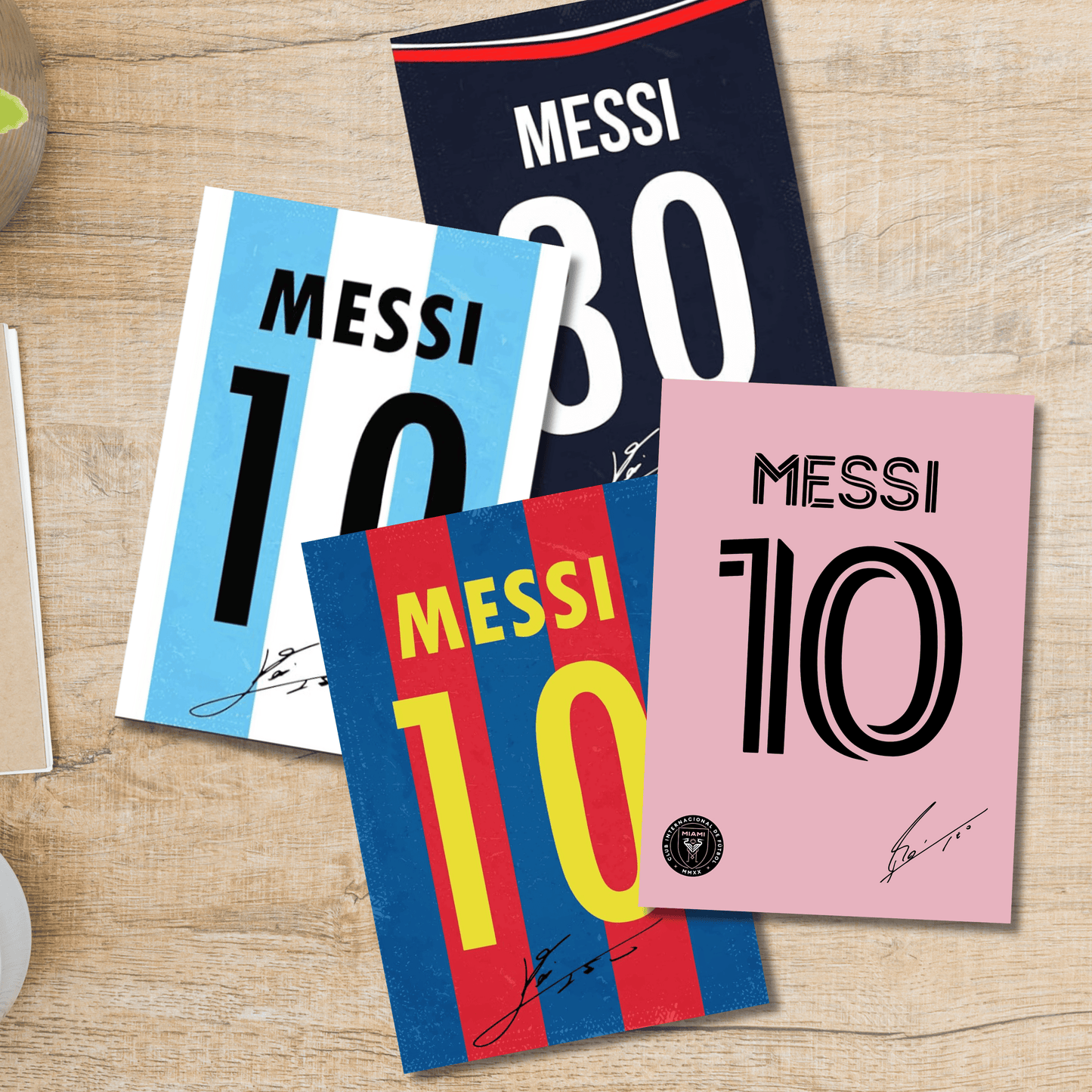 Leonel Messi Jersey (Set Of 4) Artwork