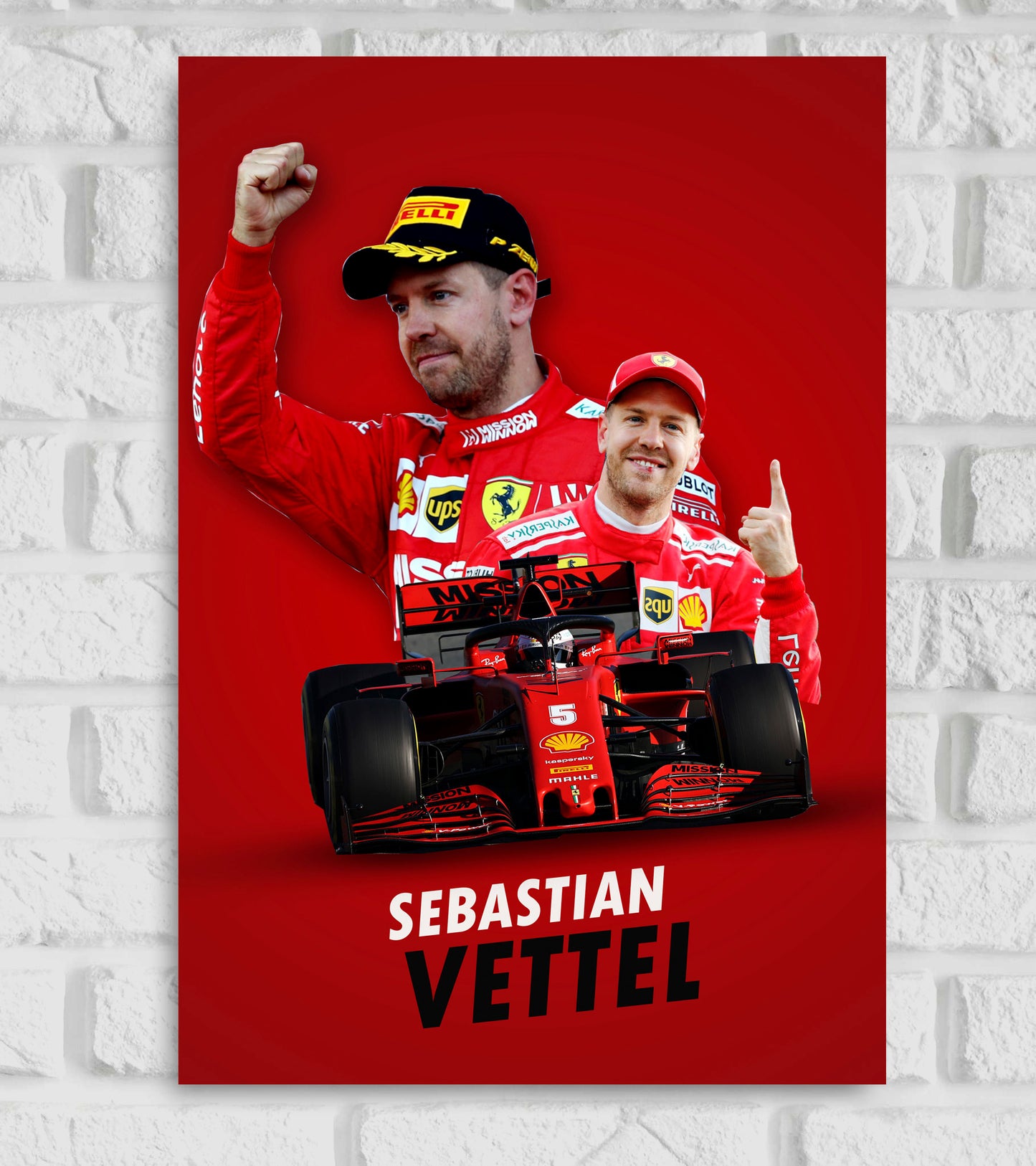 Sebastian Vettel Motorsports Art work