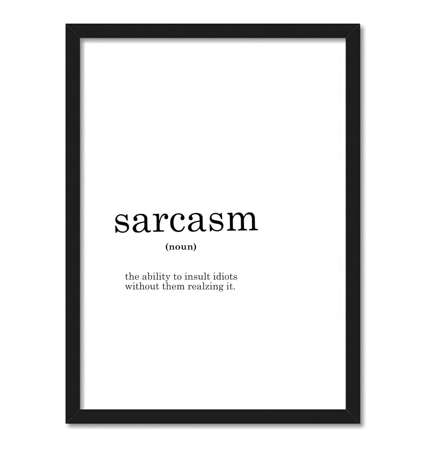 Sarcasm Funny Dictionary Art work