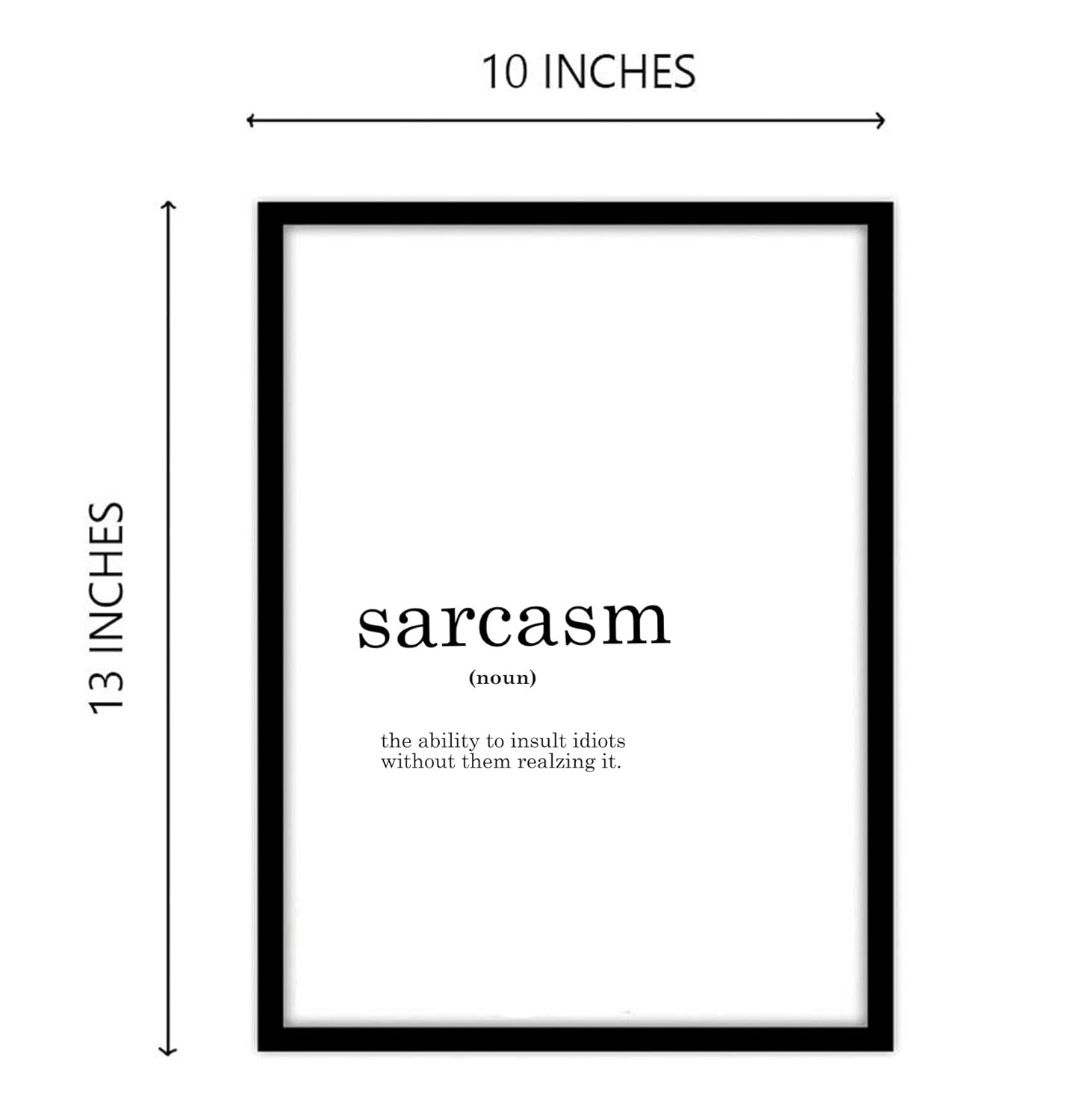 Sarcasm Funny Dictionary Art work