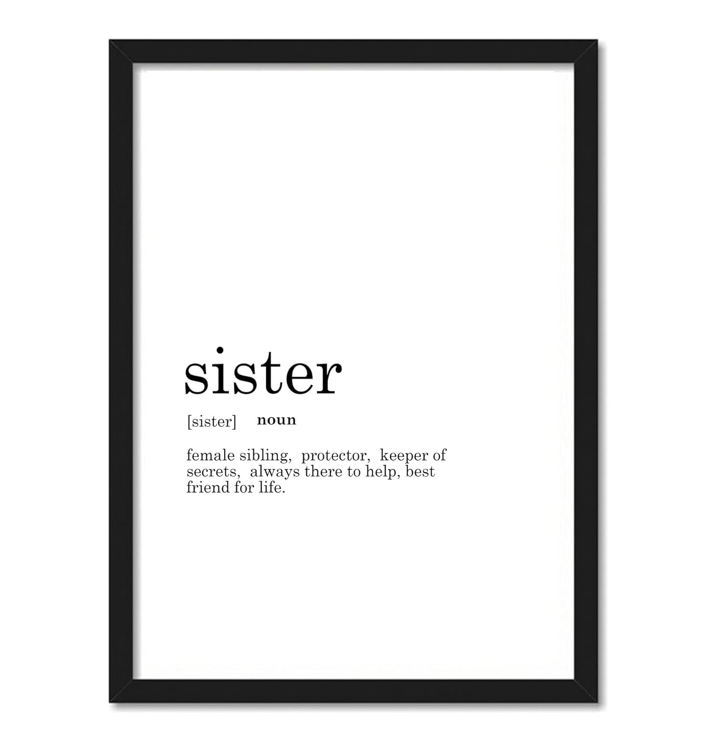 Sister Funny Dictionary Art work