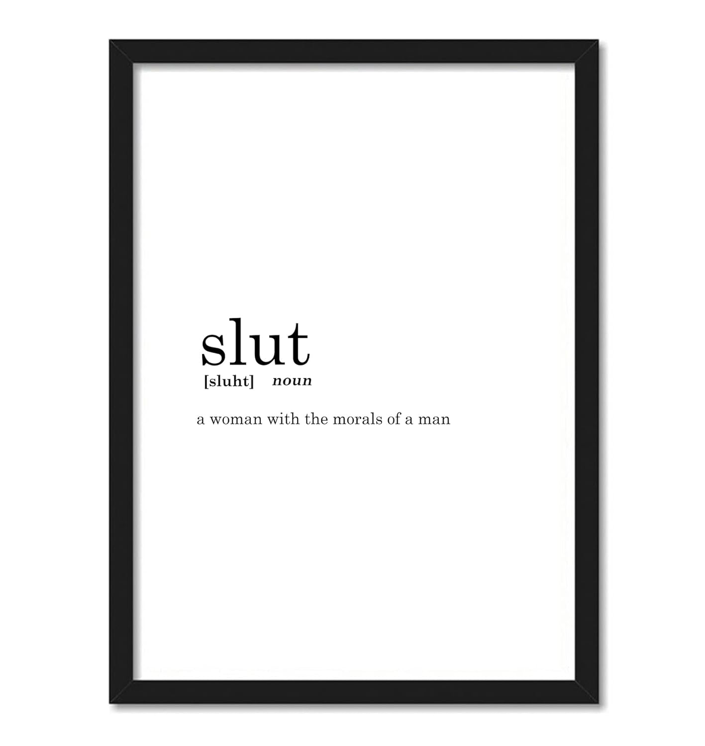 Slut Funny Dictionary Art work