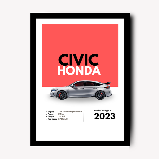 Honda Civic Supercar Artwork