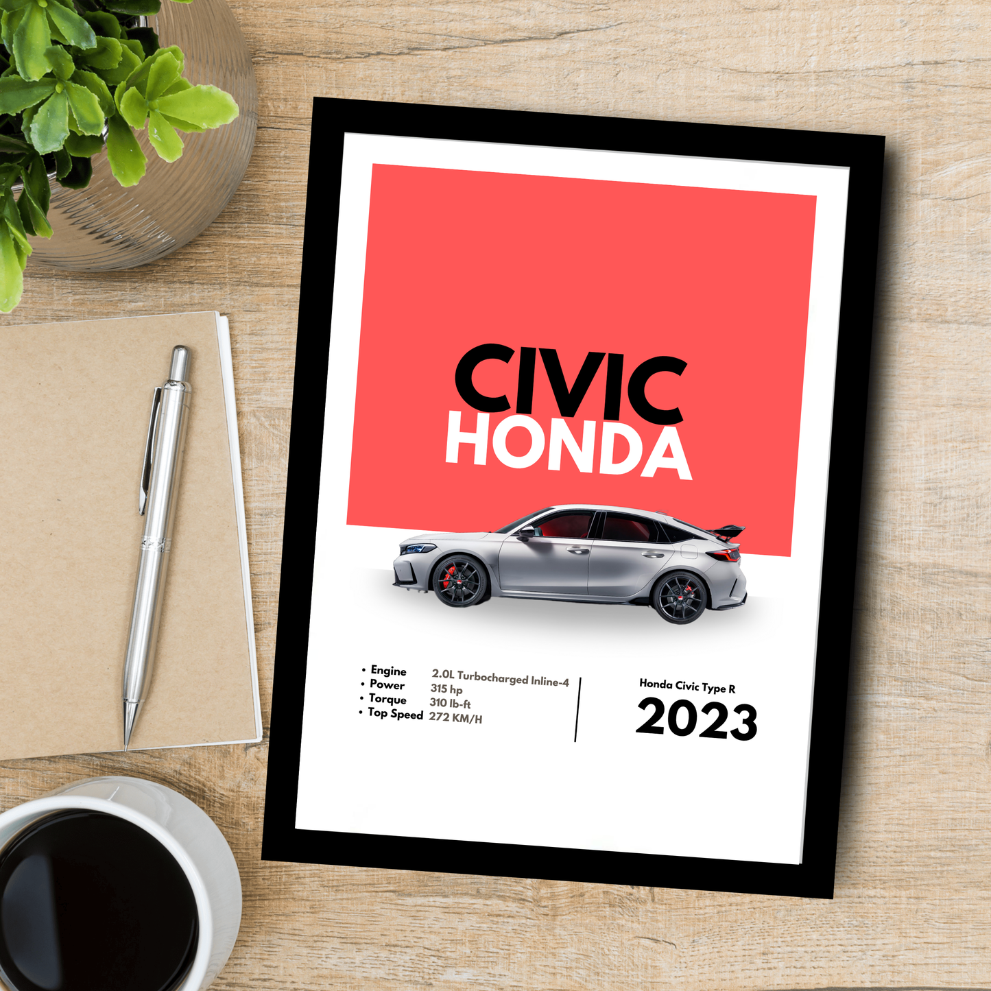 Honda Civic Supercar Artwork