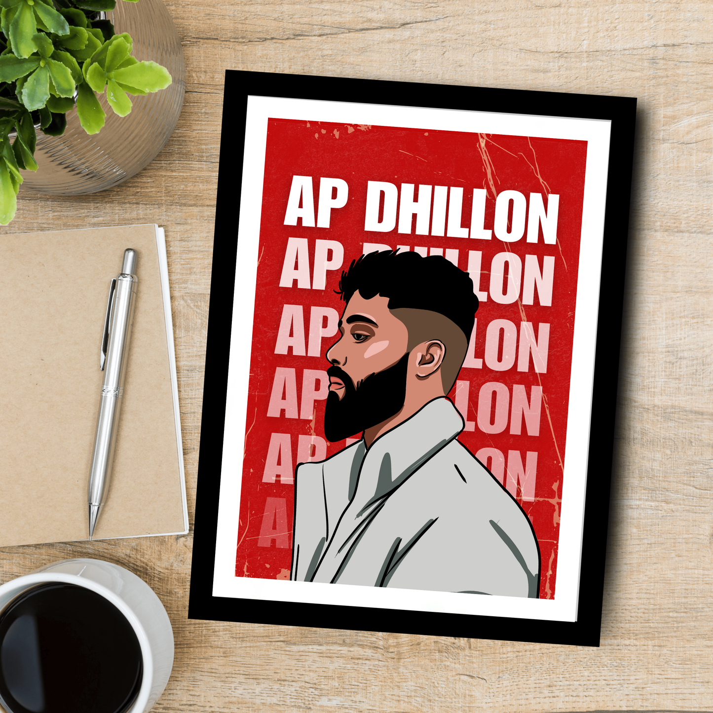 AP Dhillon Singer Actor Artwork