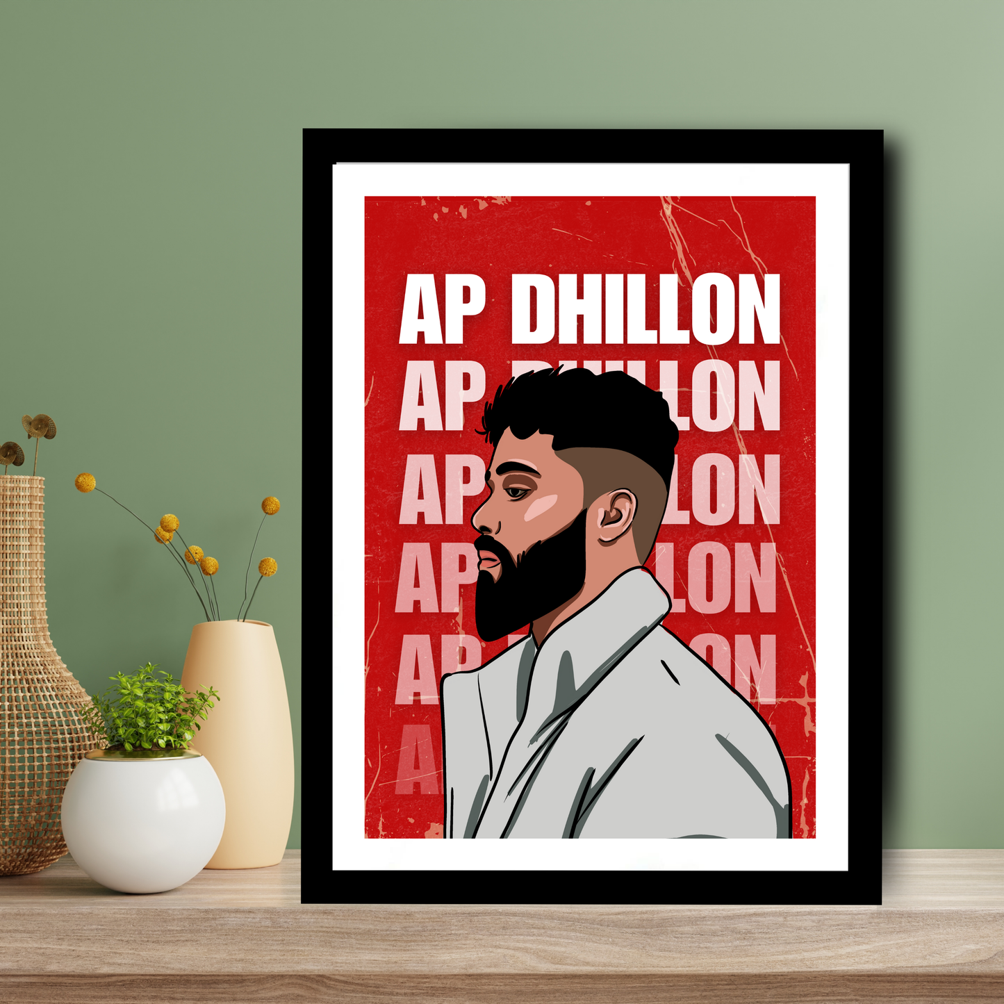 AP Dhillon Singer Actor Artwork