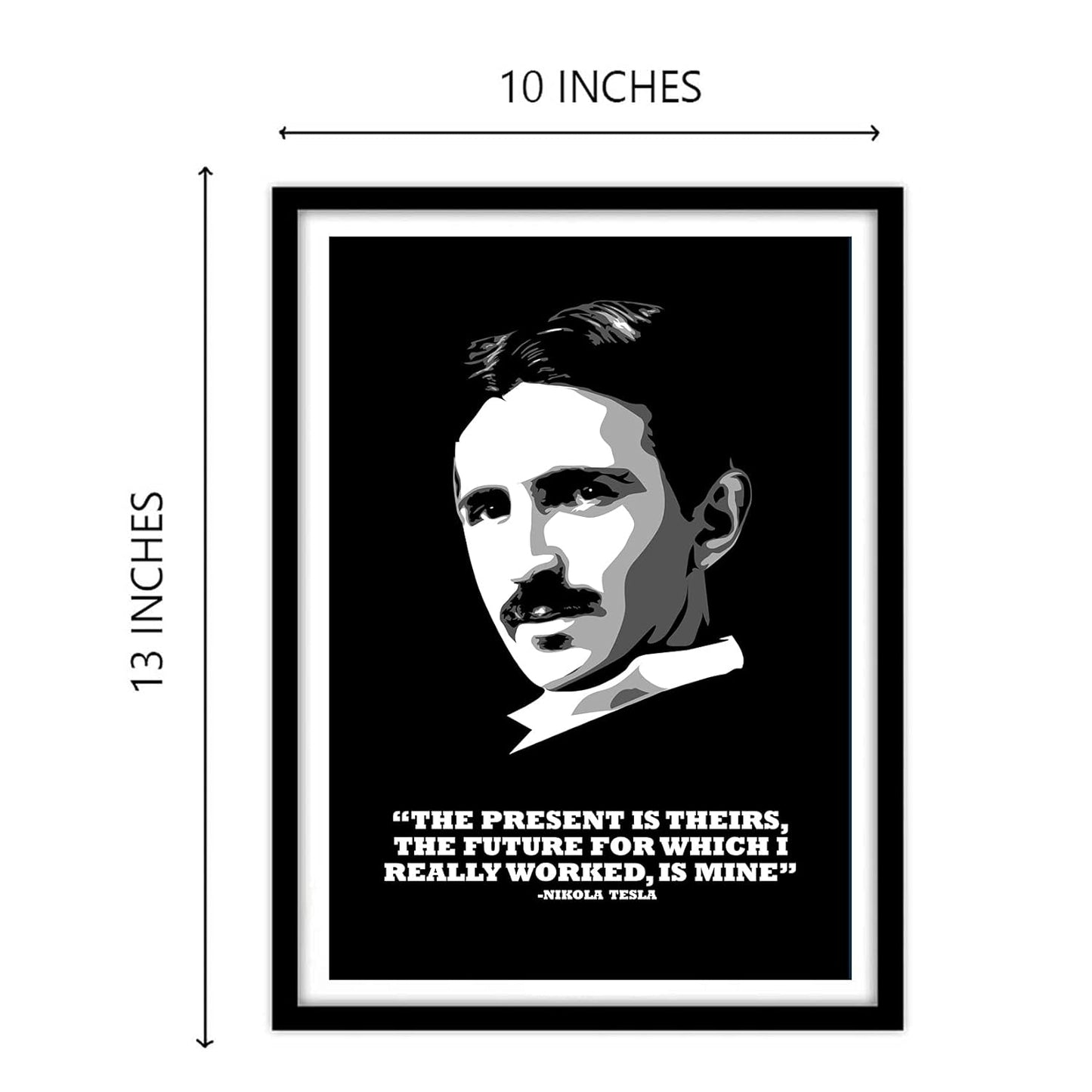 Nikola Tesla Motivational Art work