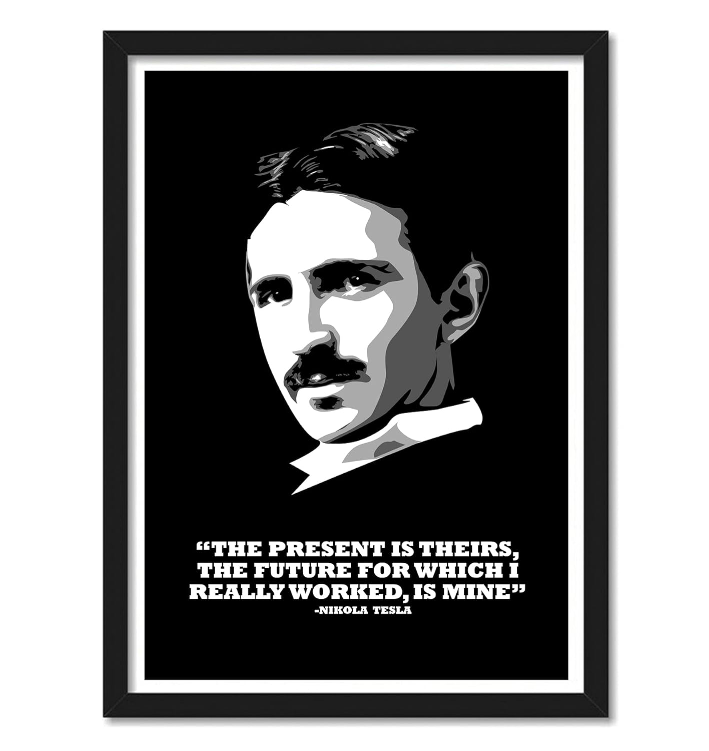 Nikola Tesla Motivational Art work