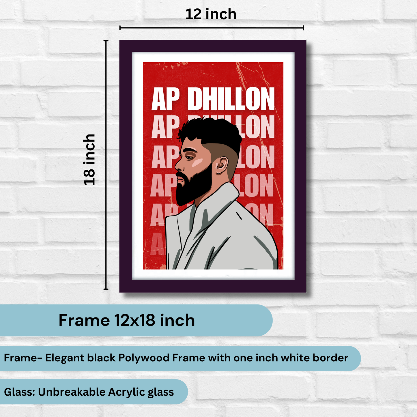 AP Dhillon Singer Actor Artwork