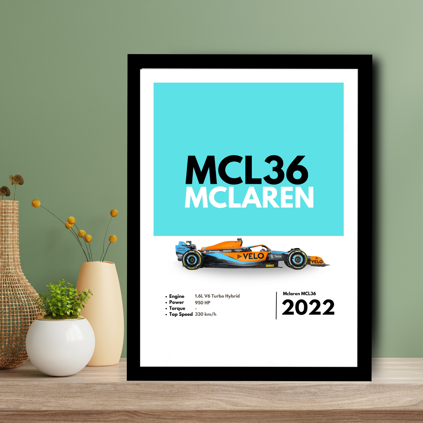 Mclaren MCL36 F1 Supercar Artwork